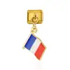 Pulsera Colgante Collar Serie Banderas Nacionales Transfronterizas Módulo Estilo Italiano Corazón Zodiaco Collar Anillo Pulsera