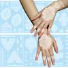 Zhengxiang Transfronterizo Nuevo Hannah Pegatina de Tatuaje Encaje Blanco Tatuaje Temporal Boda Henna Tatuaje Amazon