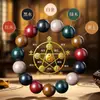 (Set de Regalo) Cuentas Aromáticas de Madera Natural, Pulseras de los Cinco Elementos de la Medicina Tradicional China, Cuentas Aromáticas de Medicina Tradicional China, Pulseras Coleccionables