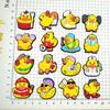 Patito Amarillo Lindo de Goma Suave de PVC Hebilla Decorativa Desmontable para Zuecos, Dijes para Zapatos, Accesorios de Bricolaje Transfronterizos en Stock