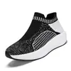 Zapatos Deportivos de Malla Transpirable para Hombre Plantilla Ligera Amortiguadora Suela de Palomitas Cobertura de Pie Tejida Suela Gruesa Zapatos Deportivos Casuales