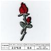 Processamento de bordado mais vendido bordado de rosa florzinha vermelha patch de tecido atacado patch de bordado fabricação de flores bordado computadorizado