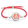 Cuerda Roja Moda Sencilla Difusor de Aceites Esenciales Aromaterapia Caja Pequeña Pulsera Redonda Accesorios de Joyería Caja de Fragancia Decoraciones