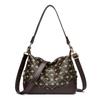 Bolsa feminina nova moda all-match grande capacidade bolsa de mãe de meia-idade para mulheres de meia-idade bolsa de couro macio bolsa crossbody bolsa feminina portátil bolsa de ombro único