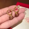 Pendientes de Fuegos Artificiales de Circonita Roja de Año Nuevo para Mujer 2026 Nuevo Estilo Popular Pendientes Únicos y Hermosos