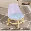 Banqueta doméstica de rodinhas universal, banqueta baixa com rodas, um item essencial para pais com filhos, banqueta infantil com rodas, banqueta redonda preguiçosa, cadeira com encosto