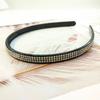Diadema Elegante de Estilo Coreano con Pedrería Completa de Cristal, Diadema Ancha Ondulada Plana Dentada con Hebilla, Disponible en Puestos Callejeros