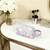 Bolsa de Tocador Portátil Color Macarrón Bolsa de Almacenamiento de Maquillaje para Dormitorio de Estudiante Bolsa de Baño Portátil Impermeable en Stock Lg7353