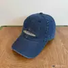 Gorra de Béisbol de Denim Lavado Vintage de Alta Calidad con Bordado de Letras de Marca de Moda, Gorra de Ala Ancha que Ilumina y Reduce la Edad, Haciendo que la Cara Parezca Más Pequeña
