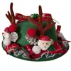 Acessório de Cabeça Sino de Natal Pequeno Chapéu de Coco Acessórios de Cabelo Atmosfera de Natal Chifre de Rena Grampo Fofo Versátil Acessório de Cabeça de Ano Novo