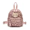 Mochila Linda de Dibujos Animados con Estampado de Leopardo para Mujer Modelo Nuevo 2026 Mochila Mini para Estudiantes para Ir a la Escuela Mochila Pequeña