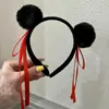 Faixa de cabelo infantil com pompom presilha de cabelo adereços fofos engraçados para fotos cocar