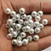 Pendientes Transfronterizos para la Cicatrización de Perforaciones, Pasadores Redondos de Acero con Perlas, Pendientes de Frijol de Perla Blanca Imitación, Venta al por Mayor en Cantidad para la Cicatrización de Perforaciones