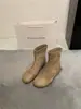 Botas Super Confortáveis Bico Redondo Patchwork Stretch Emagrecedoras para Mulheres Moda Outono/Inverno 2026 Versátil Confortável Solado Macio Aumenta Altura Botas Curtas
