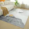Alfombra Minimalista Italiana de Lujo Ligero Líneas Alfombrilla Lisa para Sala de Estar Estilo Wabi-Sabi Alfombra para Sofá Mesa de Café Alfombra para Dormitorio Mesita de Noche