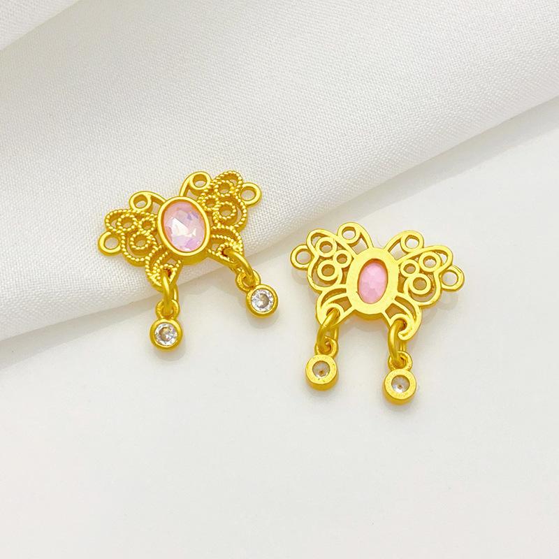 SKU-01-粉色蝴蝶19_18mm 1个