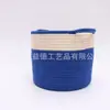 Cesta de almacenamiento moderna y sencilla al por mayor, cesta de almacenamiento tejida a mano con cuerda de cáñamo de algodón, cesta de almacenamiento para ropa sucia y juguetes, comercio exterior
