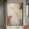 Pintura al Óleo de Alta Gama Estilo Crema Sala de Estar Abstracto Restaurante Pintura Colgante Fondo de Sofá Pintura Decorativa Mural de Entrada Villa Dafen