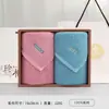 Jialiya Toallas de Algodón Puro Paquete de Dos Caja de Regalo Souvenir Toalla Facial para el Hogar Regalo de Bienestar para Empleados Se Puede Bordar con Logo