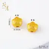 Colgante de Oreja de Trigo Chapado en Oro Estilo Antiguo de Alta Retención de Color, Cruz, Trébol de Cuatro Hojas Accesorios de Joyería al por Mayor