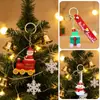 Chaveiro de Boneca de Natal Transfronteiriço Feito de Material Plástico Macio, Pingente de Bolsa Estilo Europeu e Americano, Inclui um Pequeno Pingente da Moda de Presente