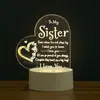 Luz de Noche 3D Transfronteriza Lámpara de Mesita de Noche USB Adornos Lámpara LED de Ahorro de Energía Logo Aniversario Corporativo Regalo Conmemorativo de Graduación