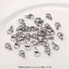Conjunto de Acessórios para Joias DIY com Fecho Lagosta de Anel Único em Aço Inoxidável, Kit de Material Feito à Mão com Corrente de Design de Nicho Levemente Luxuoso