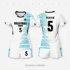 Conjunto de Uniforme de Vôlei, Camisa de Vôlei Feminina com Design Estampado, Traje Esportivo Respirável de Secagem Rápida, Uniforme de Vôlei Estampado Digital em Corpo Inteiro