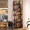 Estantería trapezoidal de madera maciza, estante de exhibición de almacenamiento para ventanal, estante de almacenamiento de pie, estantería integrada de pared, armario de almacenamiento, armario de esquina