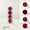 Uau, pedidos em grande quantidade feitos sob medida, bolas de flocado pintadas para o Natal, bolas decorativas de Natal, enfeites de árvore de Natal, decorações para pendurar