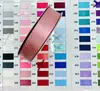 Cinta de lunares de 25 mm para envolver regalos, atar pasteles, materiales para accesorios de cabello DIY, poliéster, en stock, venta al por mayor, múltiples colores