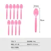 Cuchillo y Tenedor Cuchara Desechables Decorativos para Fiesta Espesados Plástico Cuchara para Sopa Vajilla Decorativa para Fiesta Cuchillo y Tenedor Cuchara Multicolor