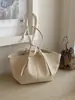 Nova Bolsa Tote Vintage 2026 para Mulheres, Grande Capacidade para o Dia a Dia, Padrão Trançado, Bolsa de Ombro, Bolsa de Mão, Nicho e Versátil