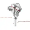 Sensor de Temperatura Pt100 Tipo K Blindado Alta Platina Sonda de Resistência Térmica Transmissor de Temperatura Integrado 4-20Ma