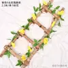Ramo de Flores Artificiales de Rosa Trepadora Transfronterizo con Hojas para Decoración Suave de Interiores, Decoración de Techos y Tuberías de Agua, y Cubrimiento