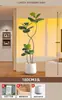 2026 Planta Verde Realista Higuera de Hoja de Violín Maceta de Piso Planta de Interior Grande Planta Biónica Adorno Decoración de Sala de Estar Flor Árbol Falso