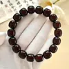 Pulsera de Raíz de Bodhi Envejecida con Forma de Corazón de Azúcar Tendencia en Tiktok, Pulsera de Cuentas Budistas Suaves de Doble Vuelta, Pulsera Coleccionable para Transmisión en Vivo