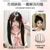 Perucas ZelanShao Luo Menina SuaveCor Chá PretoLolita Rabos de Cavalo Duplos Cabelo Longo Liso Peruca Completa Natural