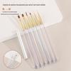 Novo transparente colorido Rod unha caneta terno 6 peças um conjunto de fototerapia caneta pintura Caneta caneta de flor de renda