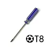 Destornillador hexagonal en forma de T de ciruela con agujero en forma de Y de cruz T8/9/10 para máquina de juegos, herramienta de desmontaje y mantenimiento