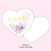 2026 Hermoso Pastel de Día de la Madre Decoración de Ramo Tarjeta de Corazón Flor Tulipán Rosa Adorno para Fiesta de Mujeres