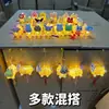 Mid-Autumn Festival lanterna portátil luminosa coelho lanterna atacado bambu pequena lanterna mini com luz diy tenda infantil