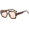 Gafas de Sol Poligonales Retro de Doble Puente Europeas y Americanas Transfronterizas para Hombre, Estilo Nuevo, Versátiles, Modernas, Gafas de Sol Anti-UV para Mujer
