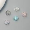 Aretes, Pulseras, Cadenas para Teléfono, Colgantes para Coche, Accesorios DIY, Accesorios para el Cabello y Arte con Cuentas Heidi Transparentes Perforados de Lirio del Valle con Galvanoplastia UV