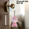 Pingente Acrílico de Carro Fofo Chaveiro de Animal Decoração de Mochila 2D Decoração de Casa Novo Estilo Fofo Transfronteiriço