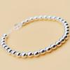 Estilo Coreano Cobre Plata Chapada Pulsera de Moda Pulsera de Cuentas Ligeras Venta al por Mayor Pulsera de Cuentas Redondas Totalmente Brillante Pulsera de Venta Caliente Taobao