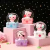 Presentes criativos bola de cristal luminosa enfeites de boneca de desenho animado brinquedos infantis presentes atacado presentes fofos de luz noturna