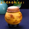 Libélula de Bambú, Insecto Calabaza con Cubrebocas, Jaula para Saltamontes de Seda con Núcleo Dorado de Insecto, Colgante de Saltamontes Dorado de Calabaza