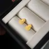 Brincos de Tarraxa Geométricos com Flor de Car Brilhante Artesanal, Banhados a Ouro 18K, Estilo Moda Coreana, Brincos de Luxo Leve de Alta Qualidade para Mulheres