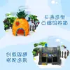 Casa Refugio Cangrejo Ermitaño Bosque Coral Concha de Coco Tronco de Árbol Agujero Reptil Caja para Mascotas Trepadoras Adornos de Paisajismo Casa Piña Objeto para Trepar
